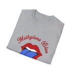 Methylene Blue Graphic T-Shirt with Bold Lip Design
