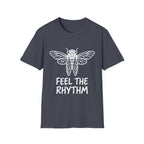 Feel the Rhythm T-shirt with Artistic Insect Design