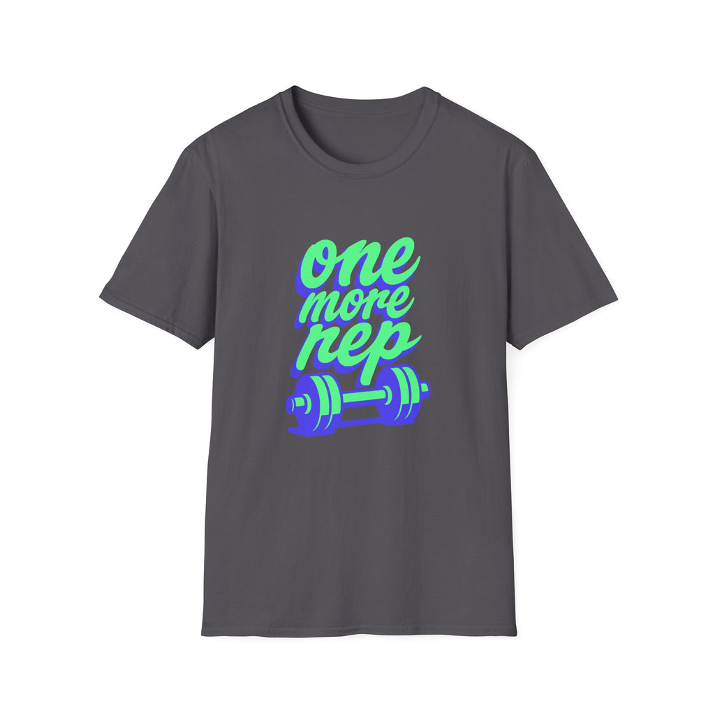 One More Rep Dumbbells Motivational Fitness T-Shirt
