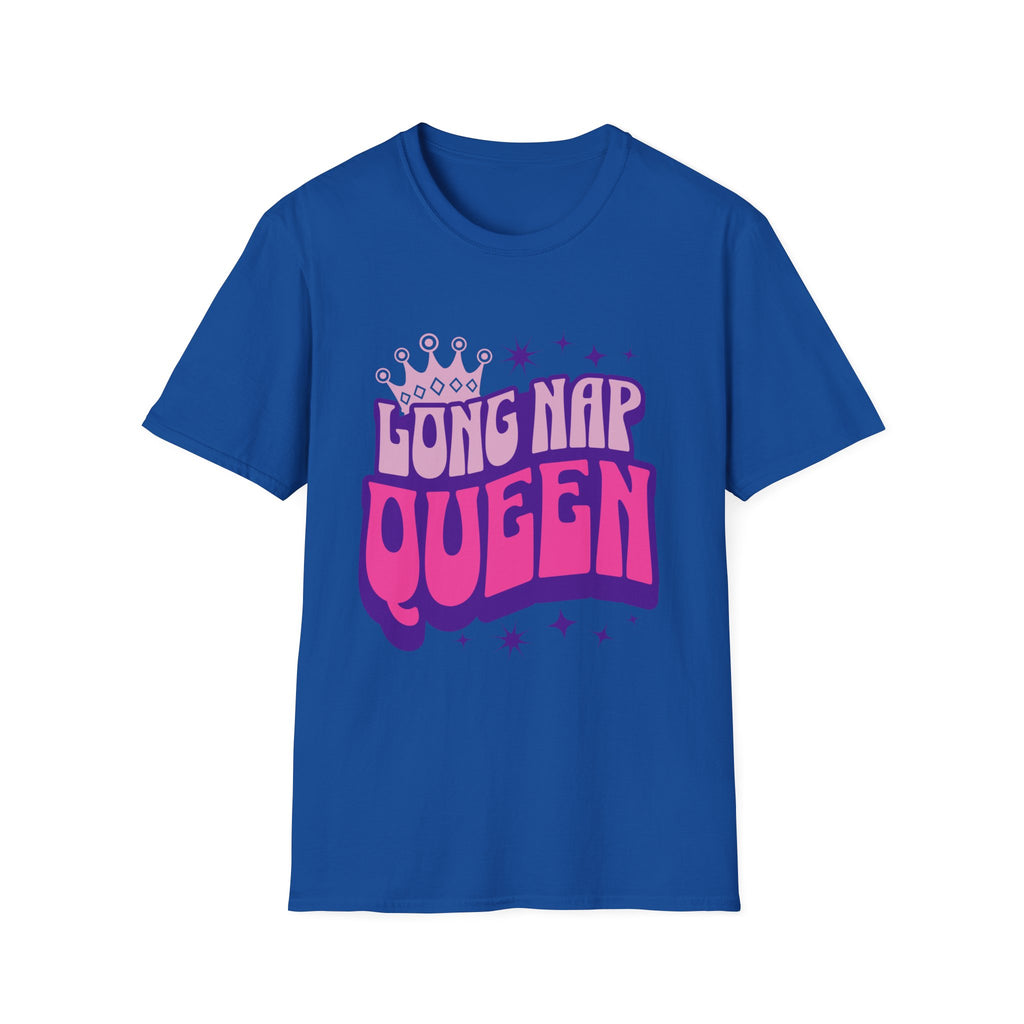 Long Nap Queen Graphic T-Shirt for Comfortable Relaxation