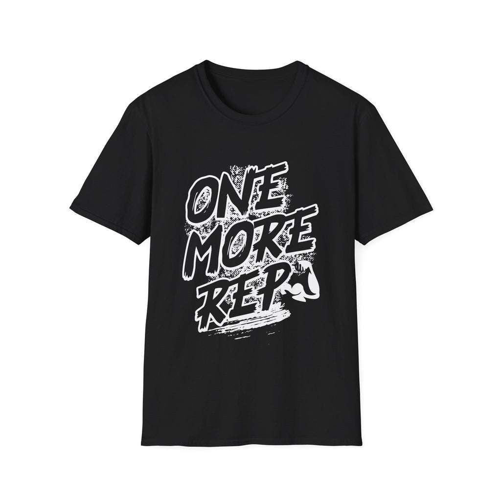Motivational Fitness T-Shirt with One More Rep Design