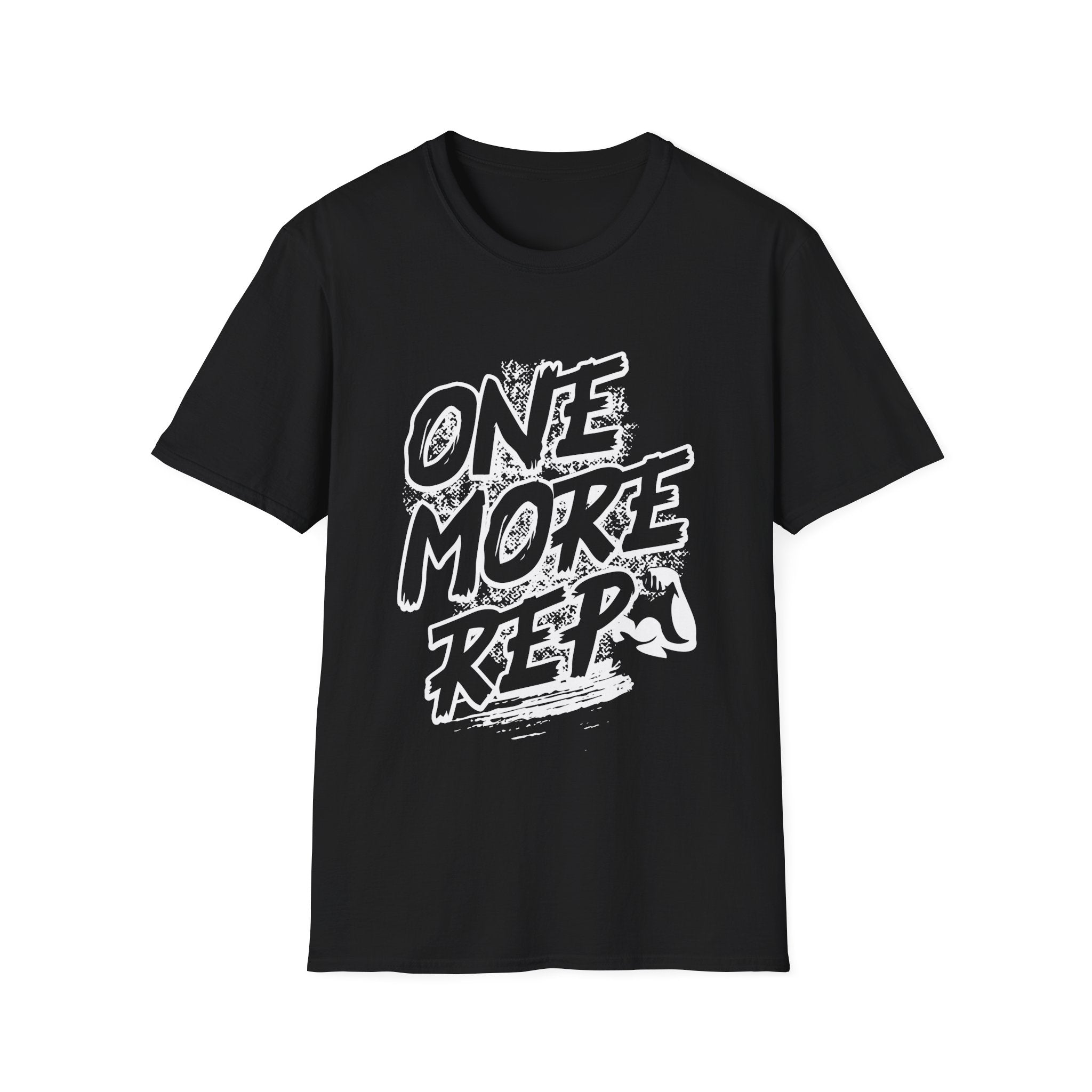 Motivational Fitness T-Shirt with One More Rep Design