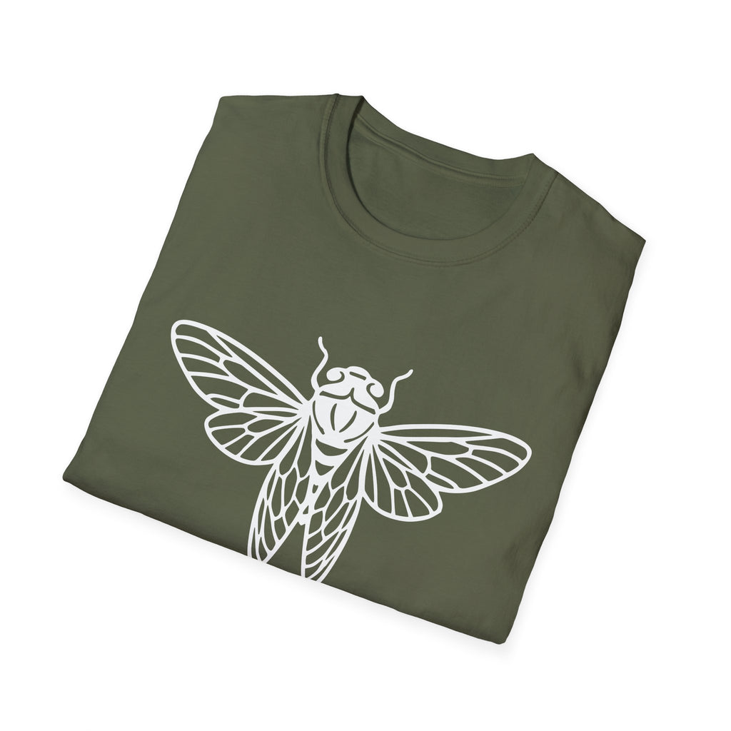 Feel the Rhythm T-shirt with Artistic Insect Design