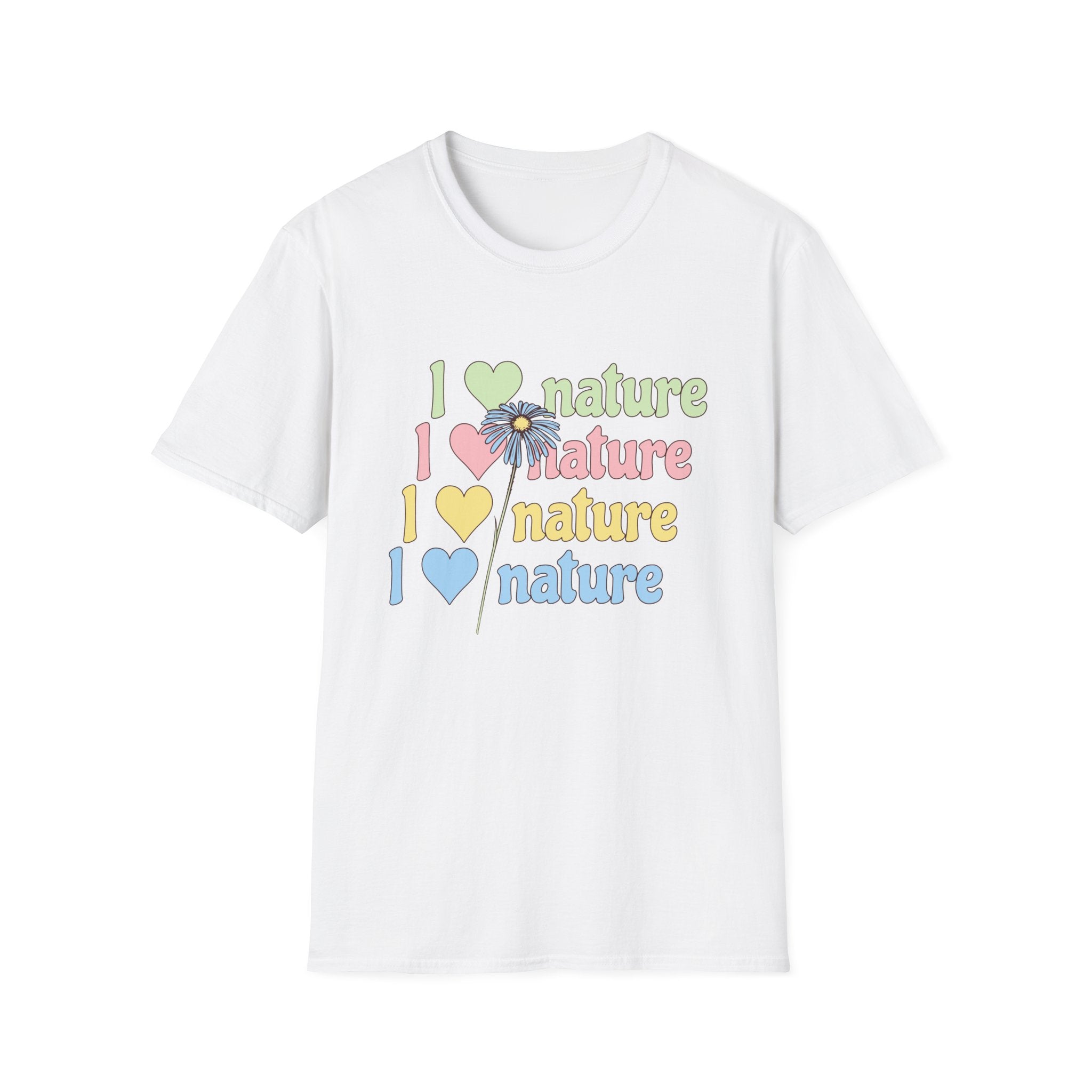 I Love Nature Graphic T-Shirt for Eco Enthusiasts