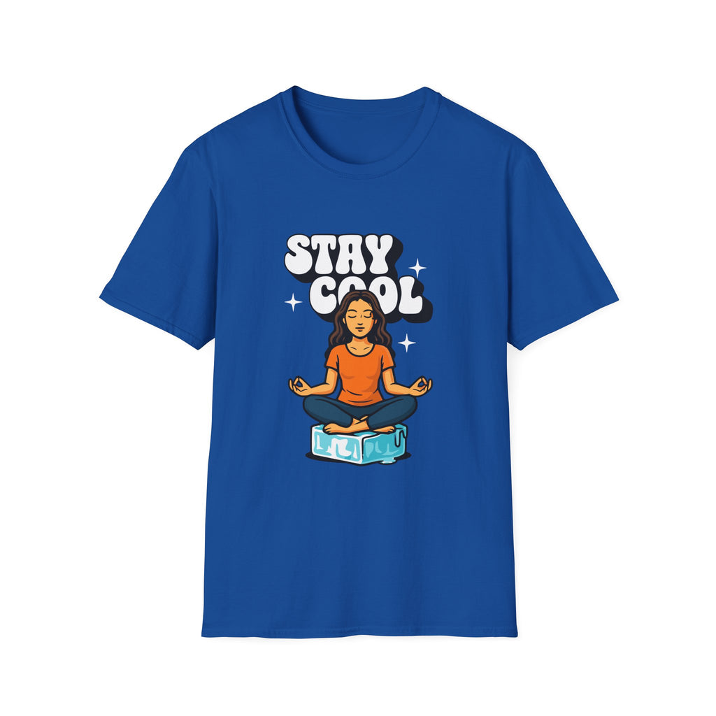 Stay Cool Woman T-shirt with Meditative Design