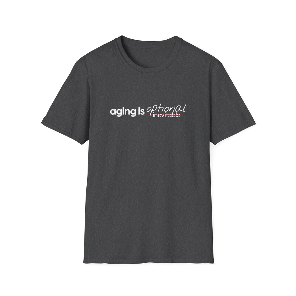 Aging Is Optional Inspirational T-Shirt Design