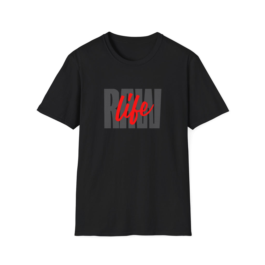 Raw Life T-Shirt with Bold Graphic Design