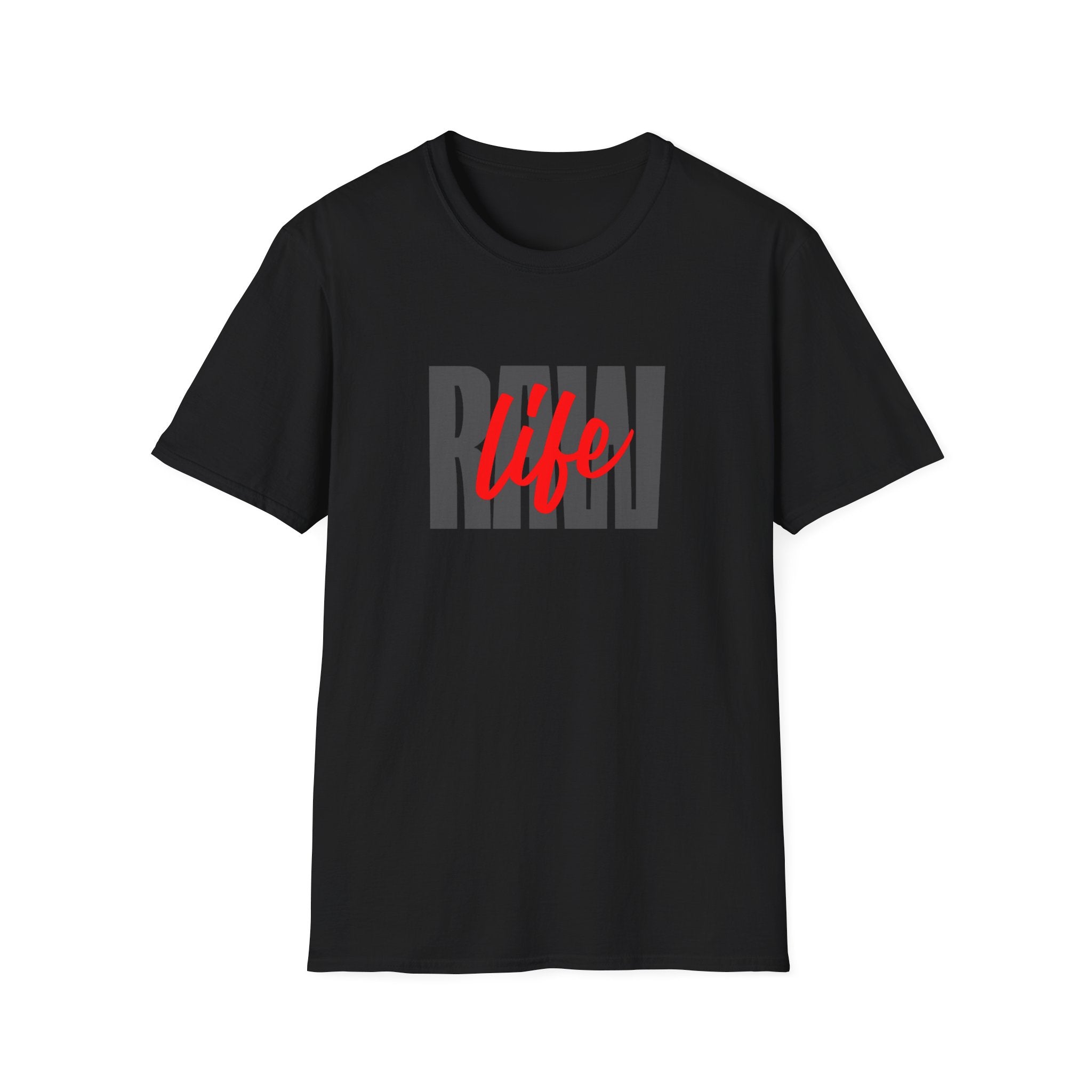 Raw Life T-Shirt with Bold Graphic Design