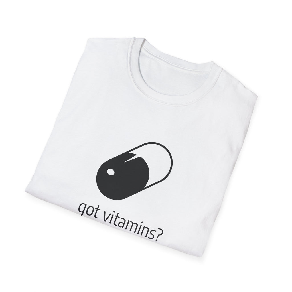Got Vitamins? Graphic T-shirt with Pill Design