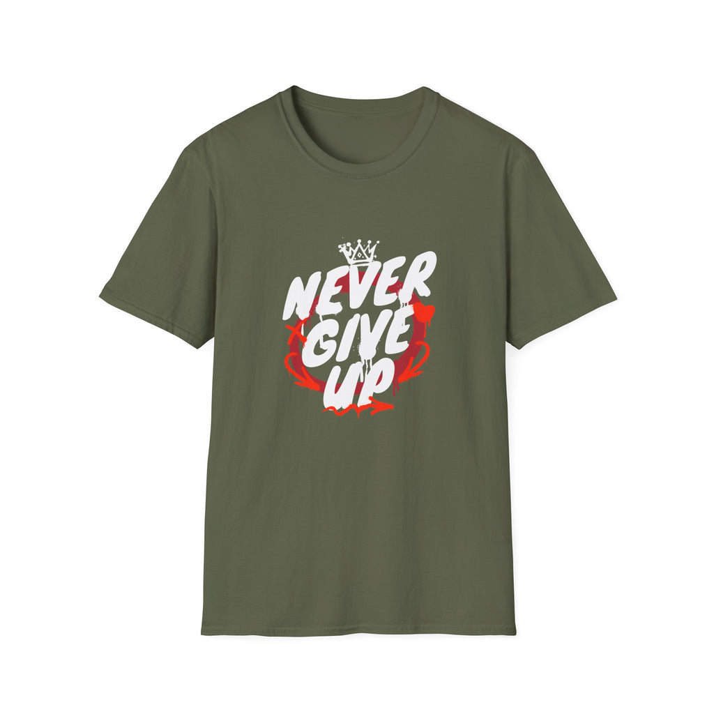 Never Give Up Motivational T-Shirt
