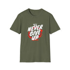 Never Give Up Motivational T-Shirt
