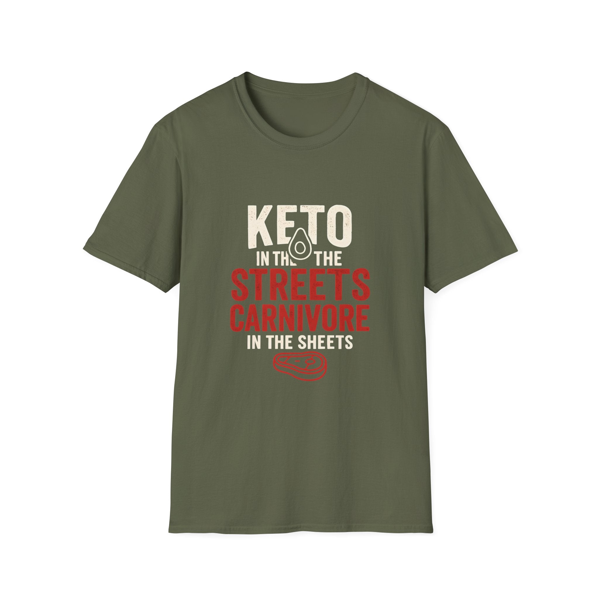 Keto in the Streets, Carnivore in the Sheets – Funny Low Carb Diet Tee