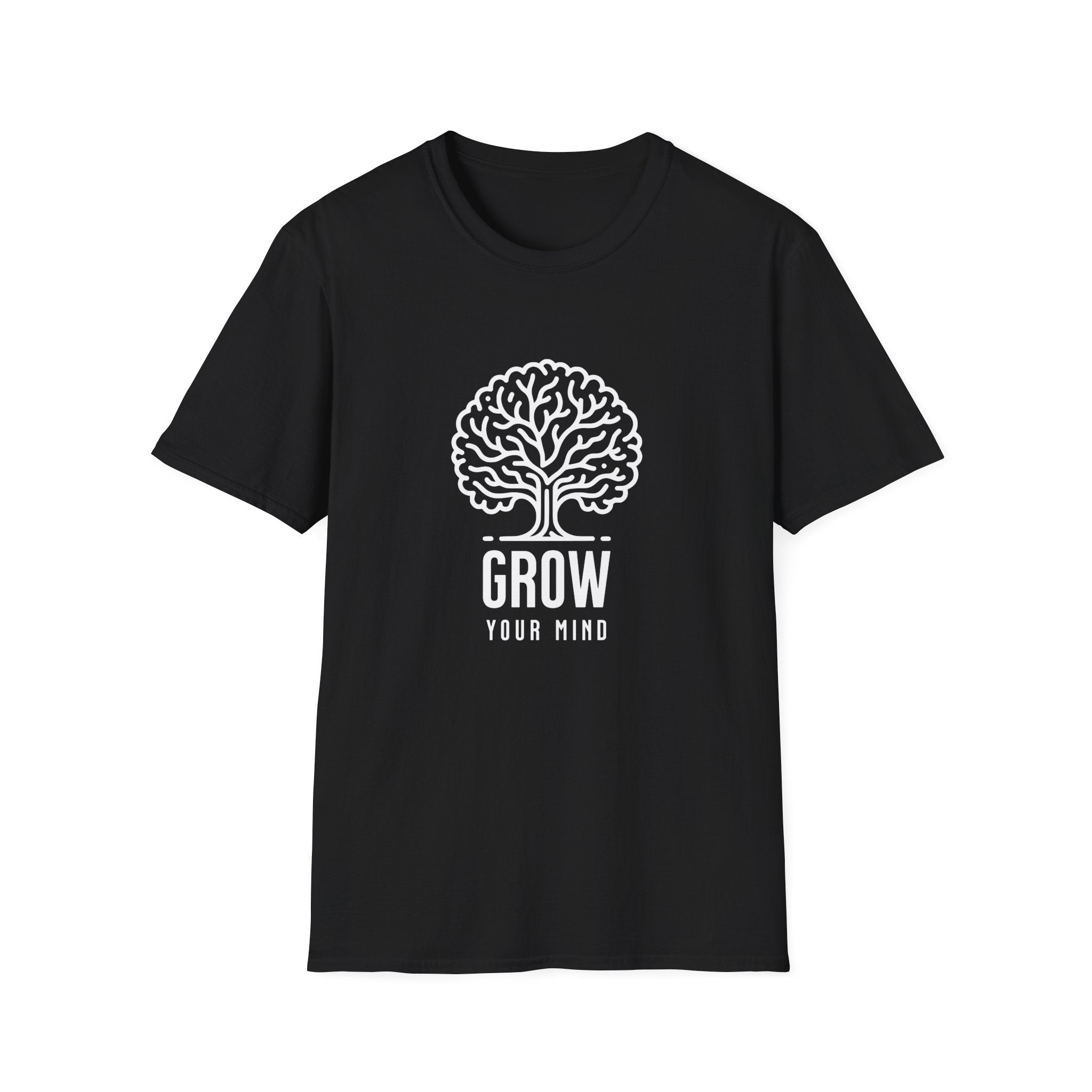 Grow Your Mind Inspirational Tree Design T-shirt