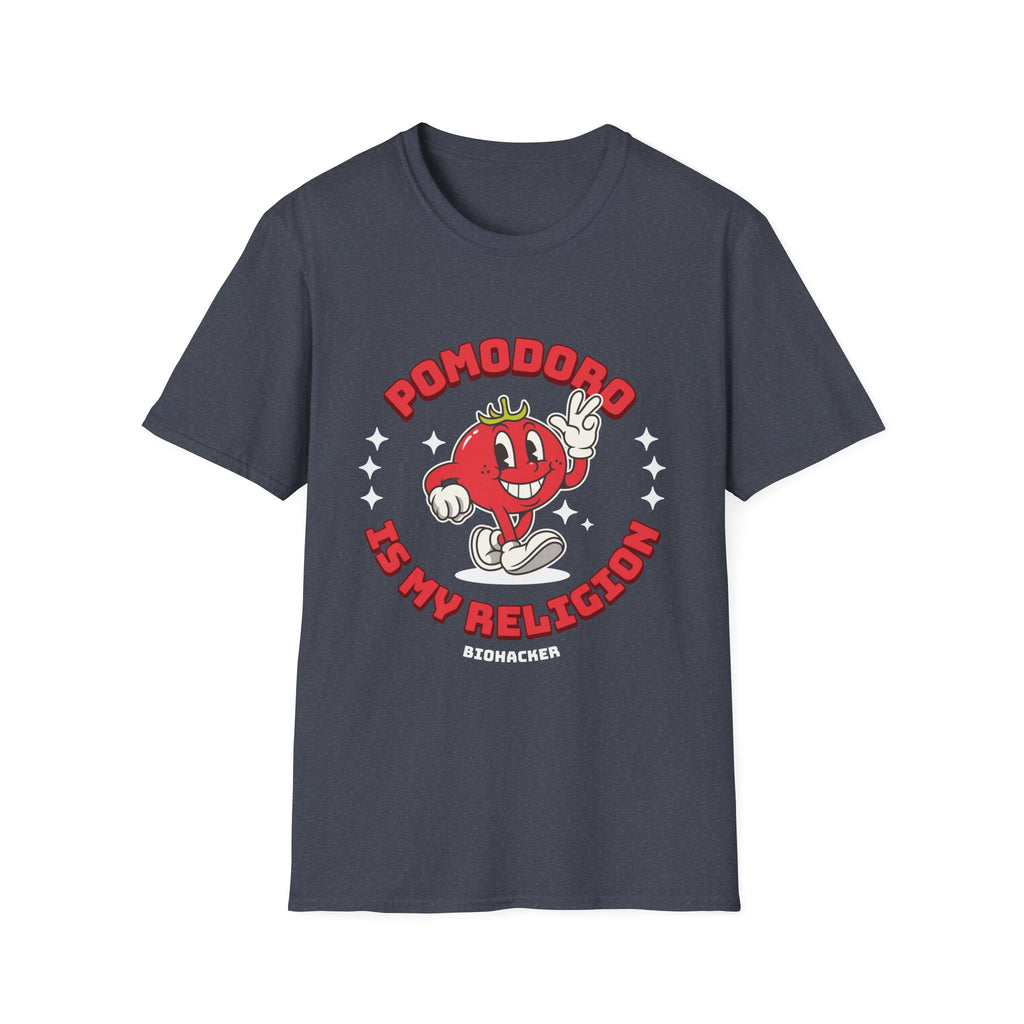 Pomodoro Is My Religion Graphic T-Shirt for Productivity Lovers