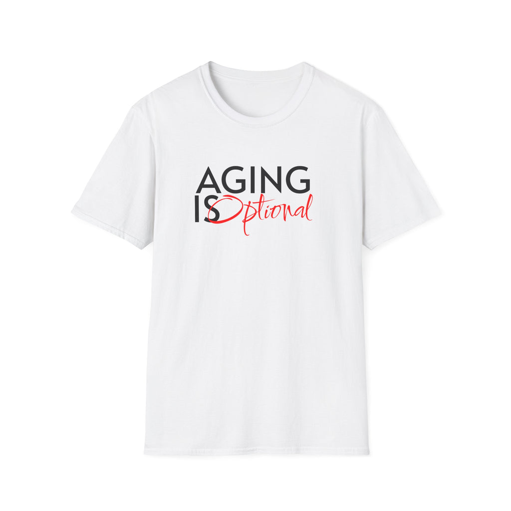 Aging is Optional Humor T-shirt with Bold Design