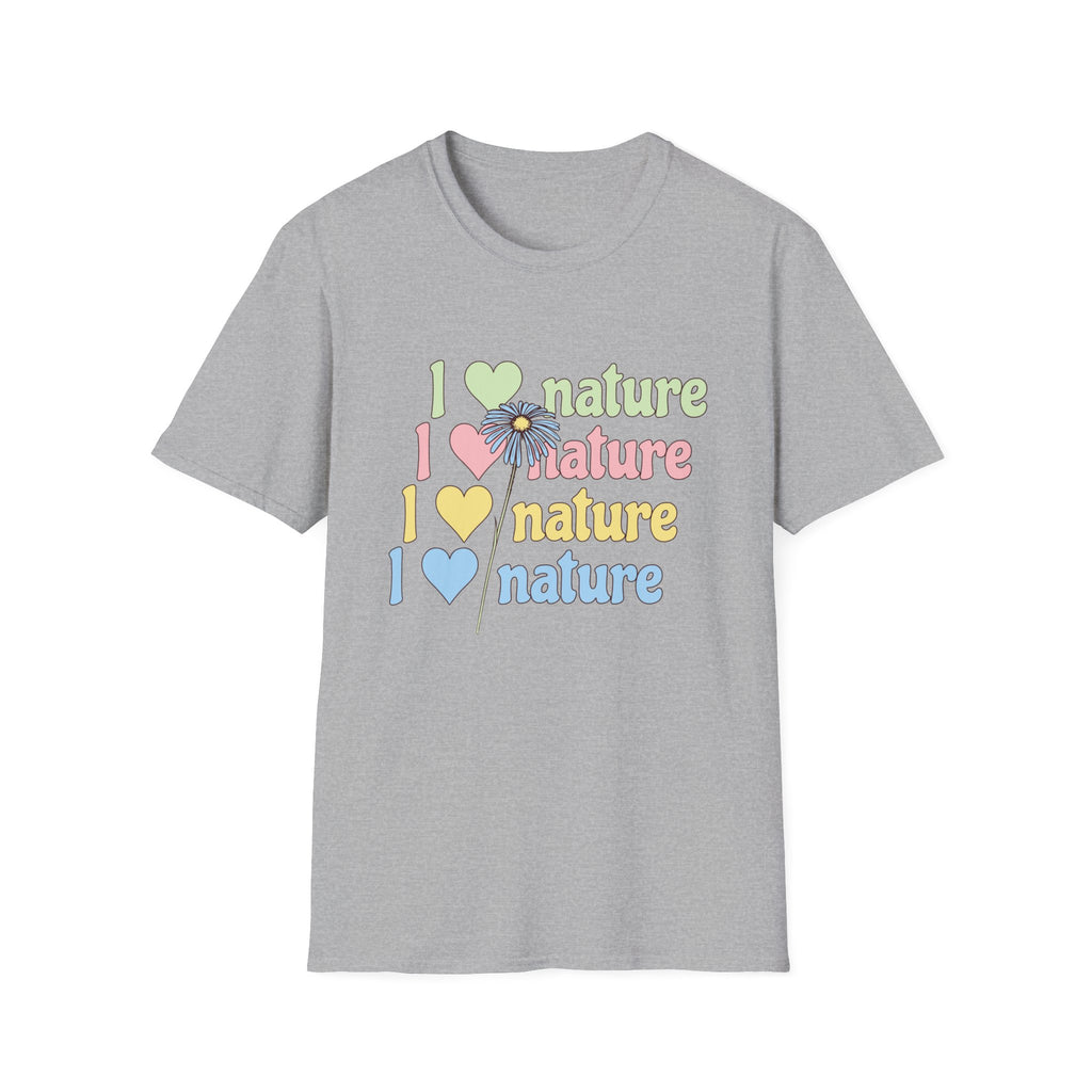 I Love Nature Graphic T-Shirt for Eco Enthusiasts