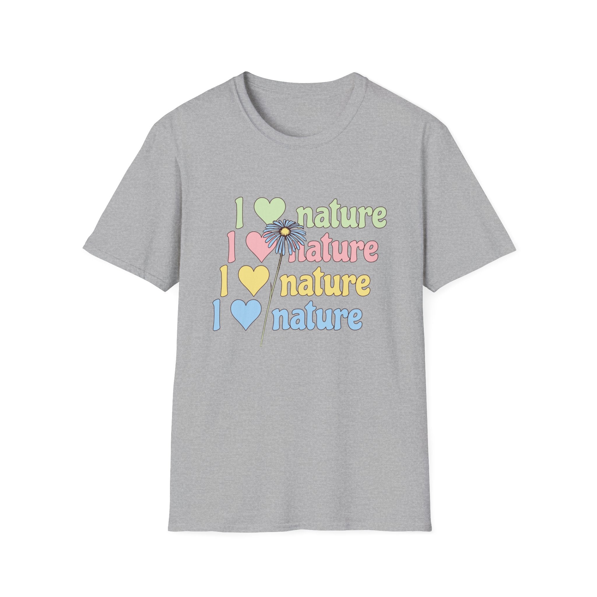 I Love Nature Graphic T-Shirt for Eco Enthusiasts