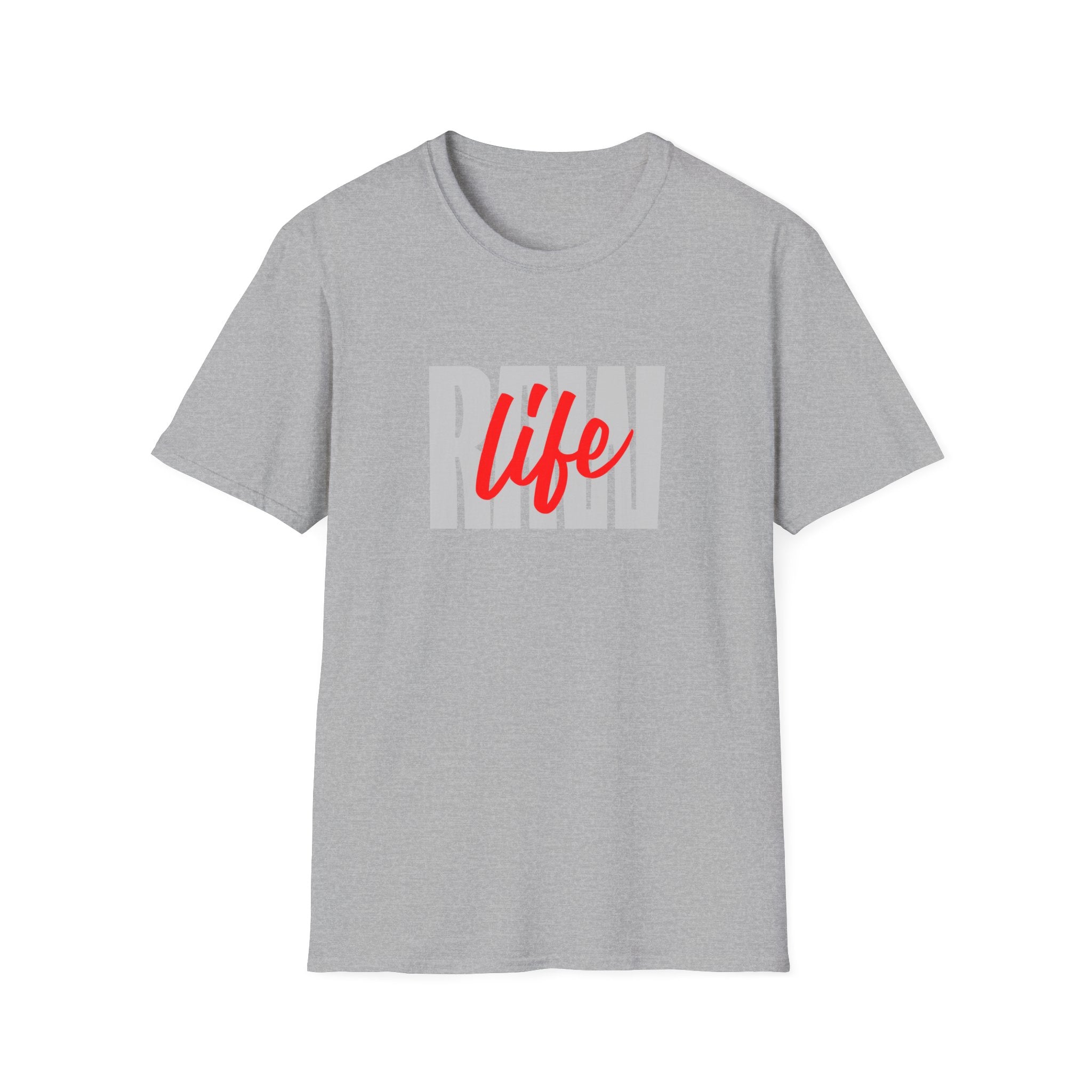 Raw Life T-Shirt with Bold Graphic Design