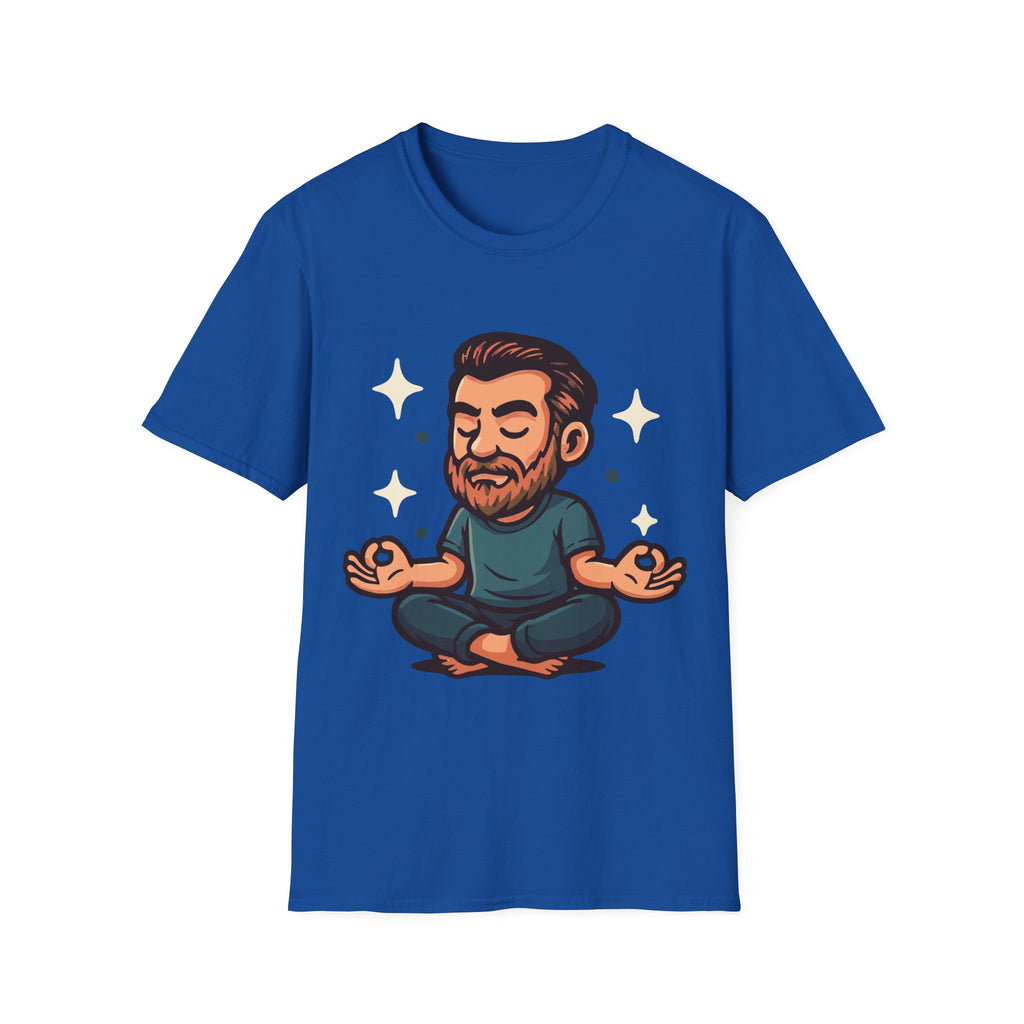 Meditating Man Graphic T-shirt for Mindfulness Enthusiasts