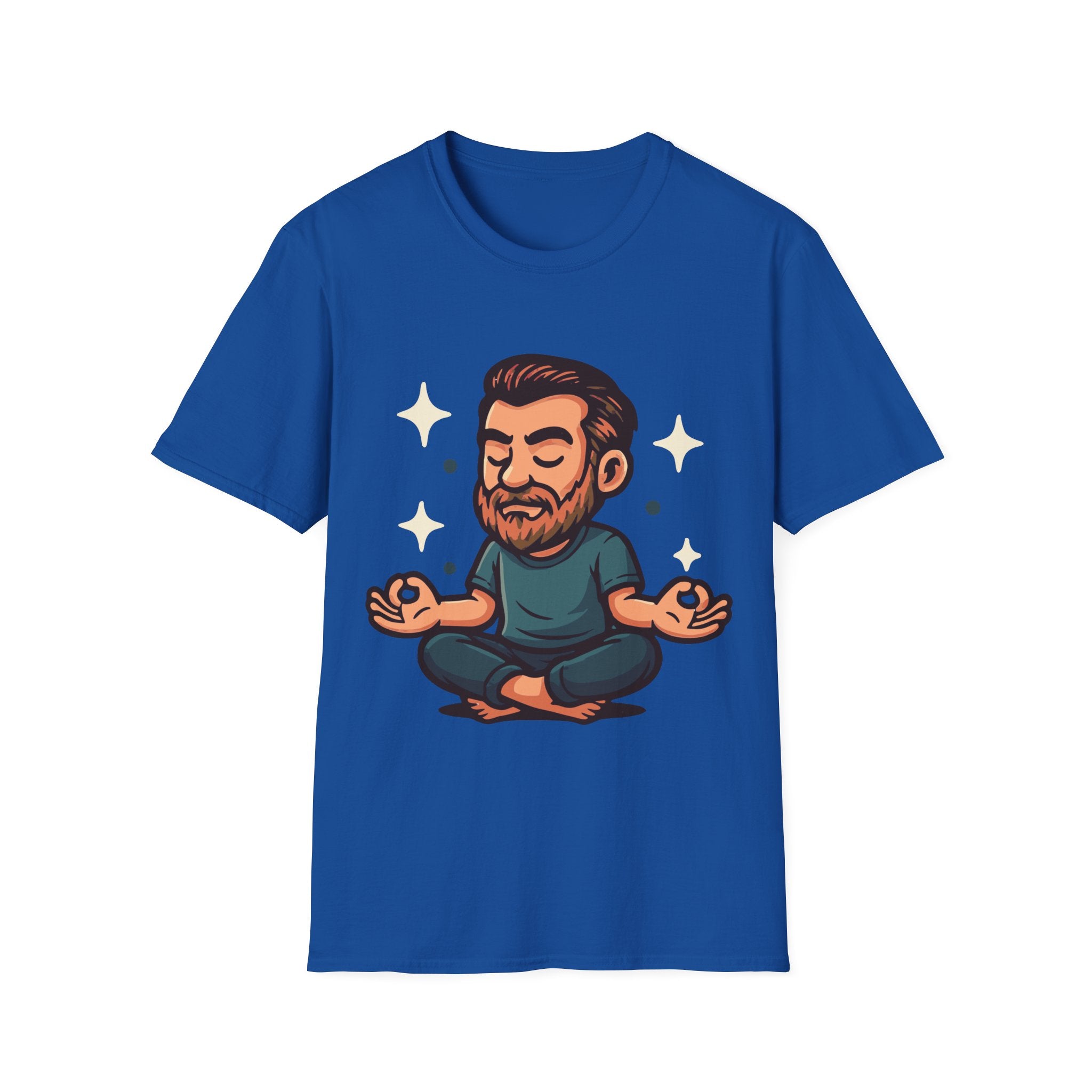 Meditating Man Graphic T-shirt for Mindfulness Enthusiasts