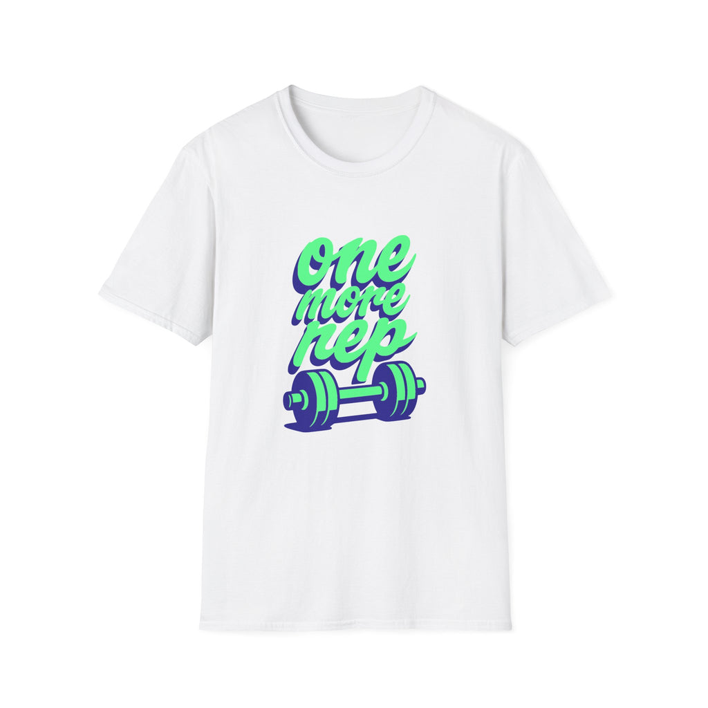One More Rep Dumbbells Motivational Fitness T-Shirt