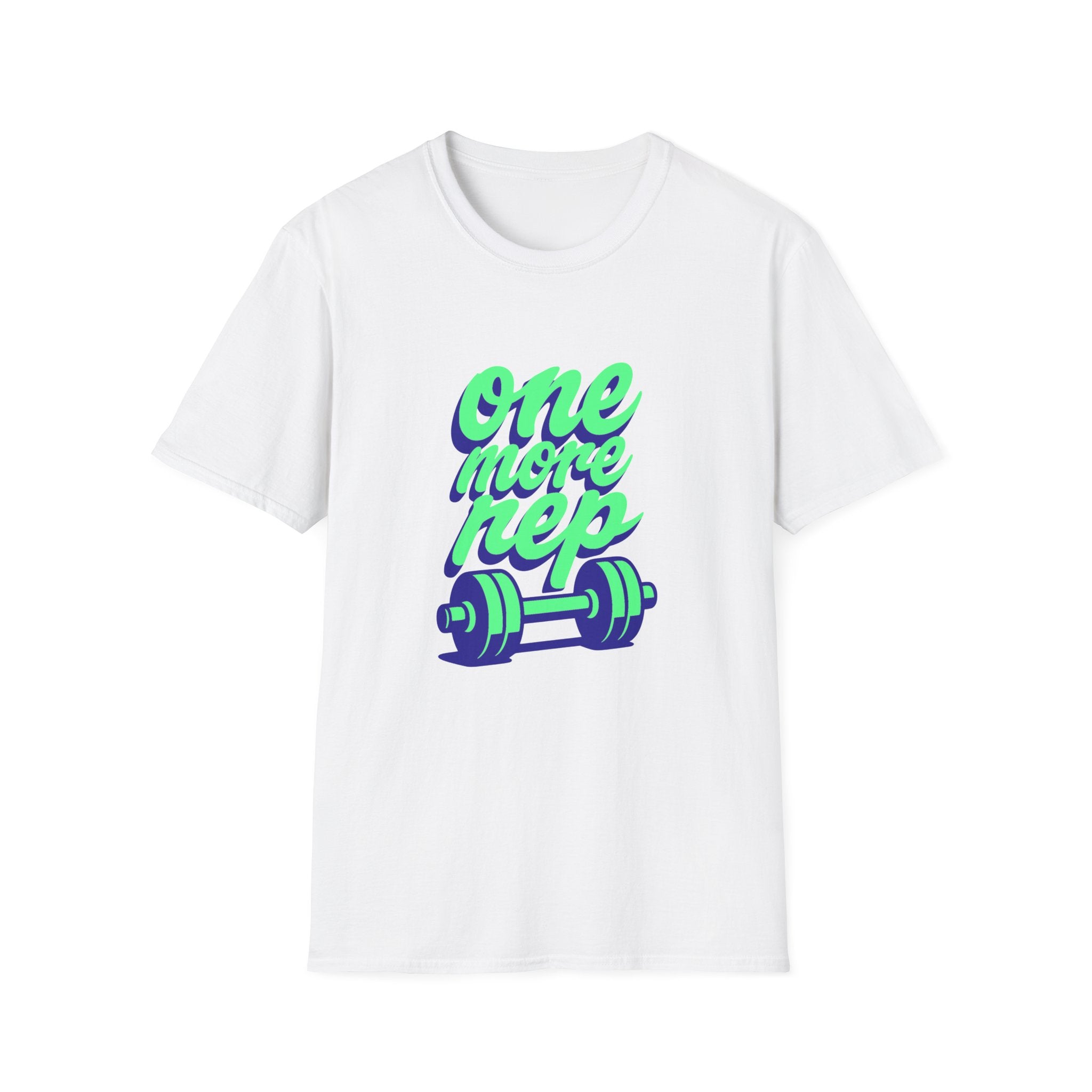 One More Rep Dumbbells Motivational Fitness T-Shirt