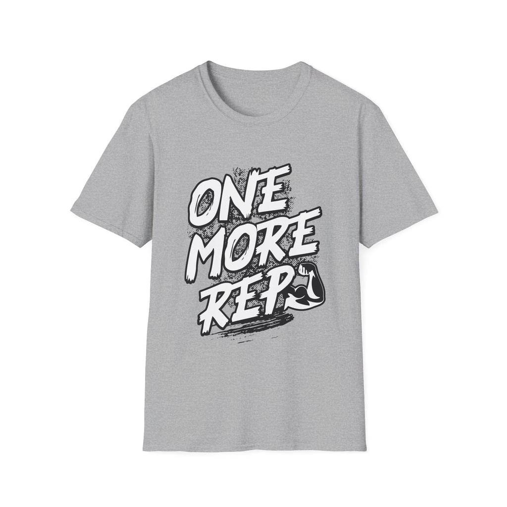Motivational Fitness T-Shirt with One More Rep Design