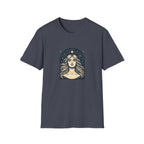Starry Gaze Goddess – Mystical Celestial Woman T-Shirt
