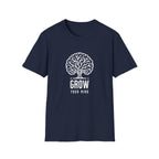 Grow Your Mind Inspirational Tree Design T-shirt