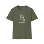 Got Vitamins? Fun Printed T-shirt with Supplement Design