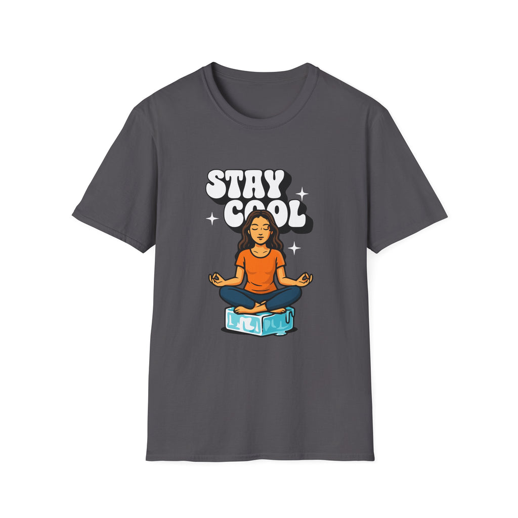 Stay Cool Woman T-shirt with Meditative Design