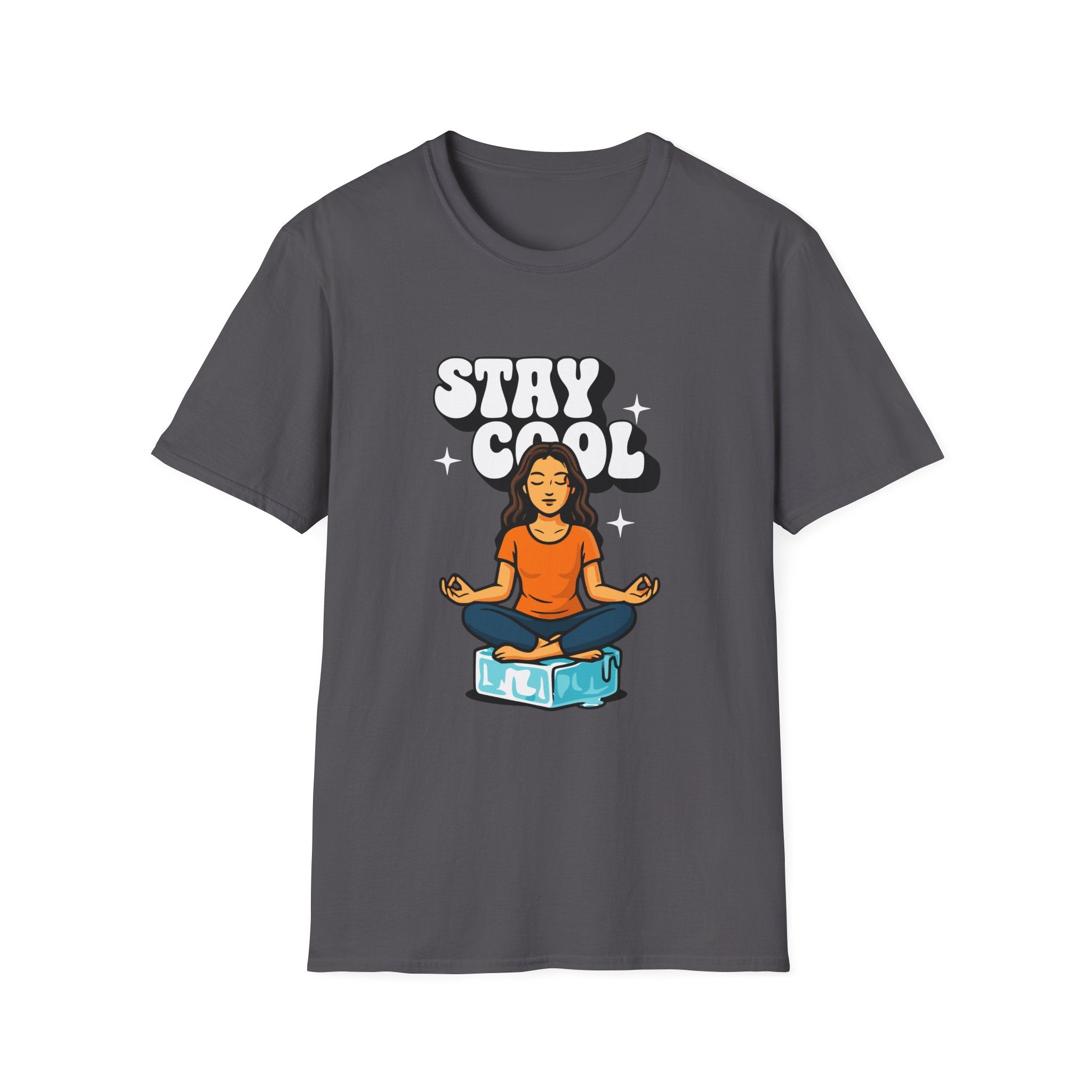 Stay Cool Woman T-shirt with Meditative Design