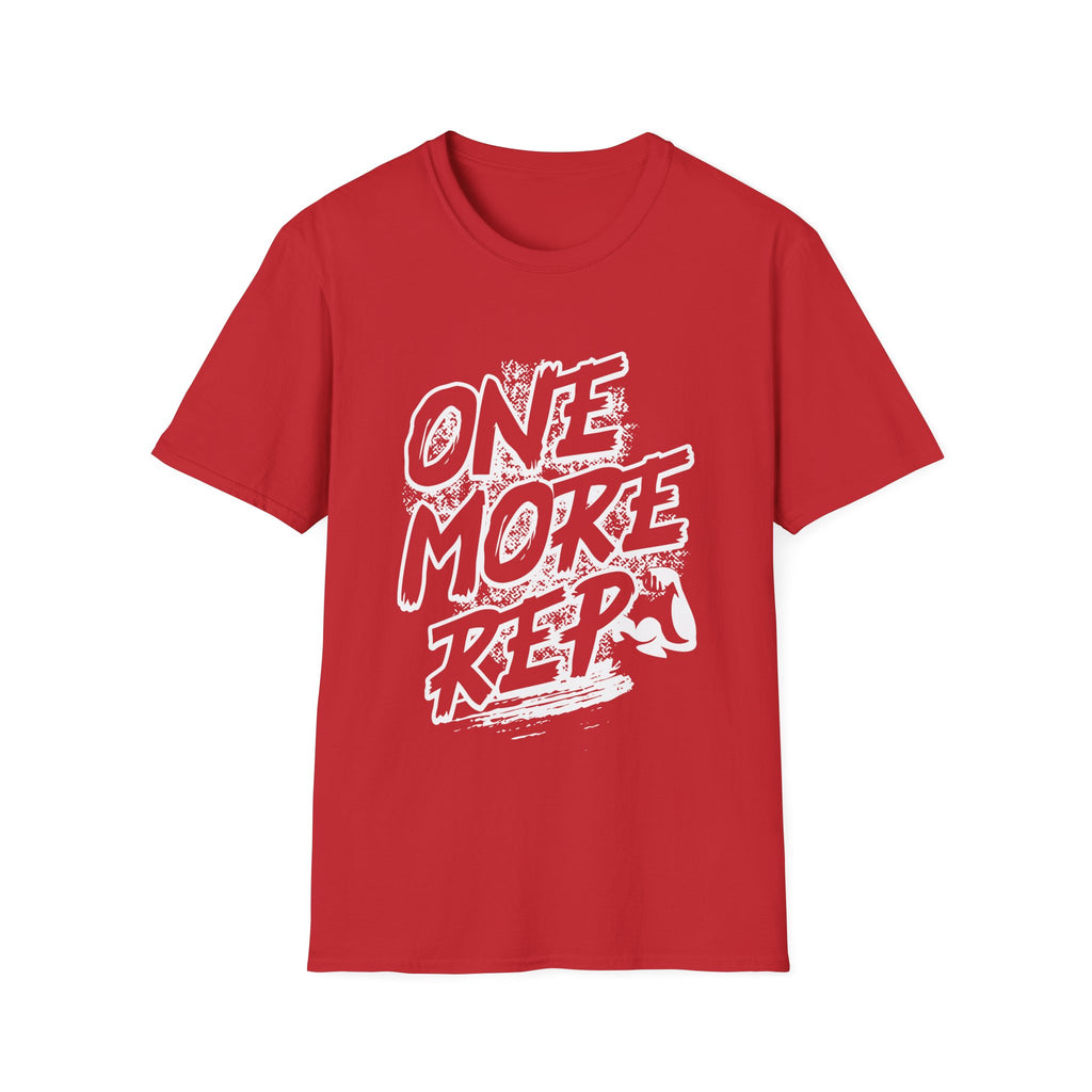 Motivational Fitness T-Shirt with One More Rep Design