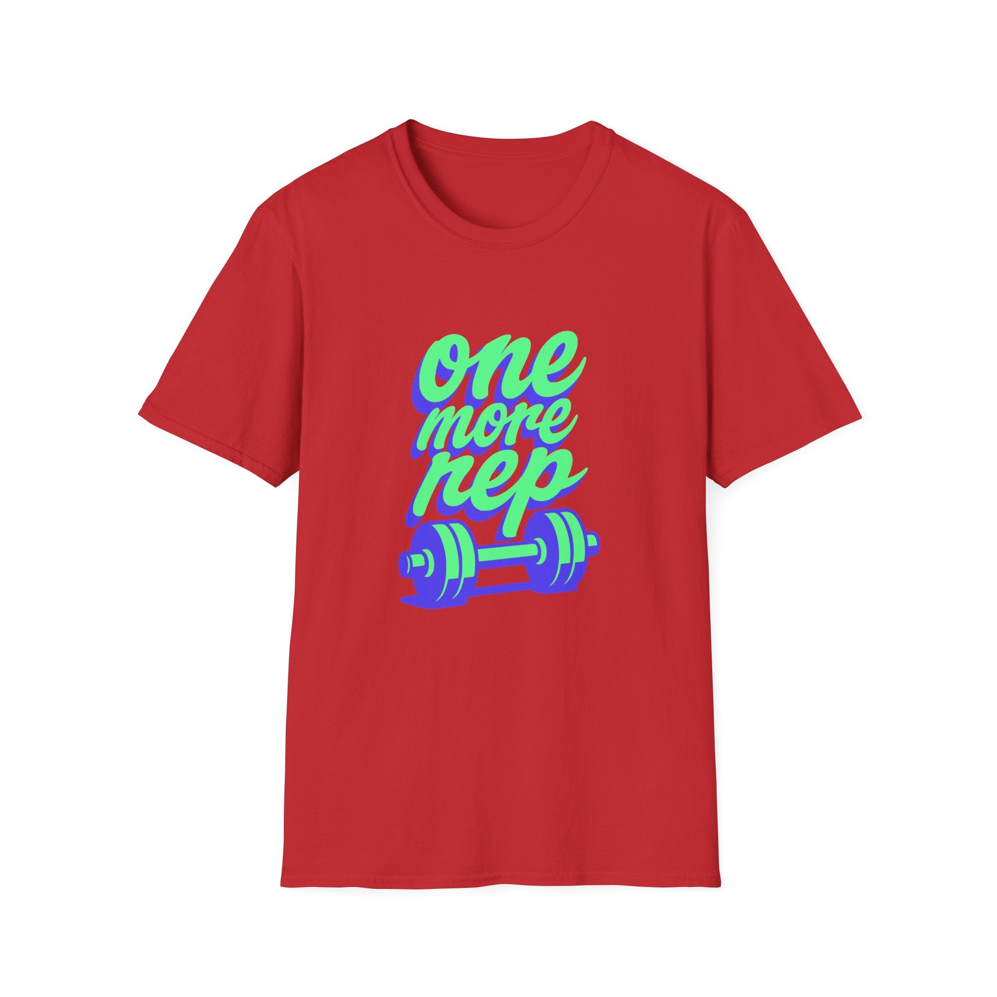 One More Rep Dumbbells Motivational Fitness T-Shirt