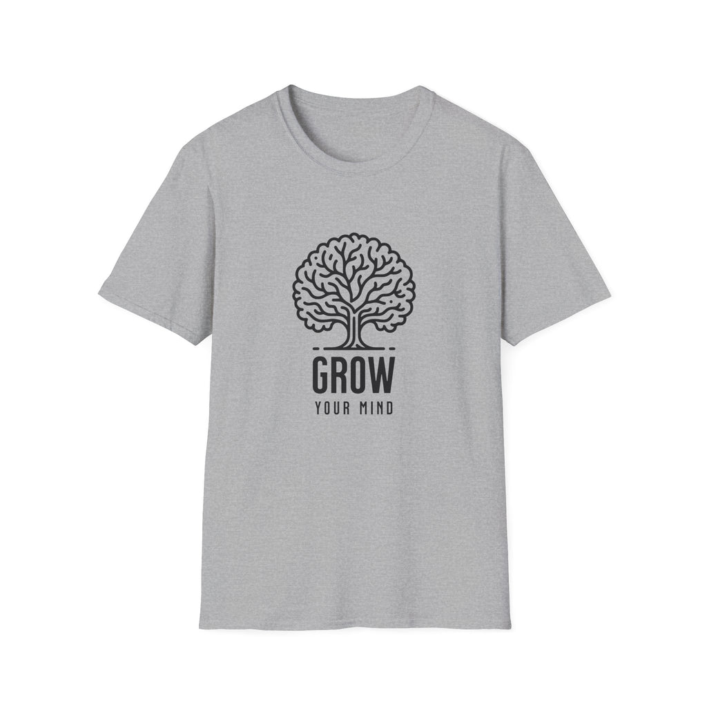 Grow Your Mind Inspirational Tree Design T-shirt