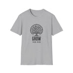 Grow Your Mind Inspirational Tree Design T-shirt