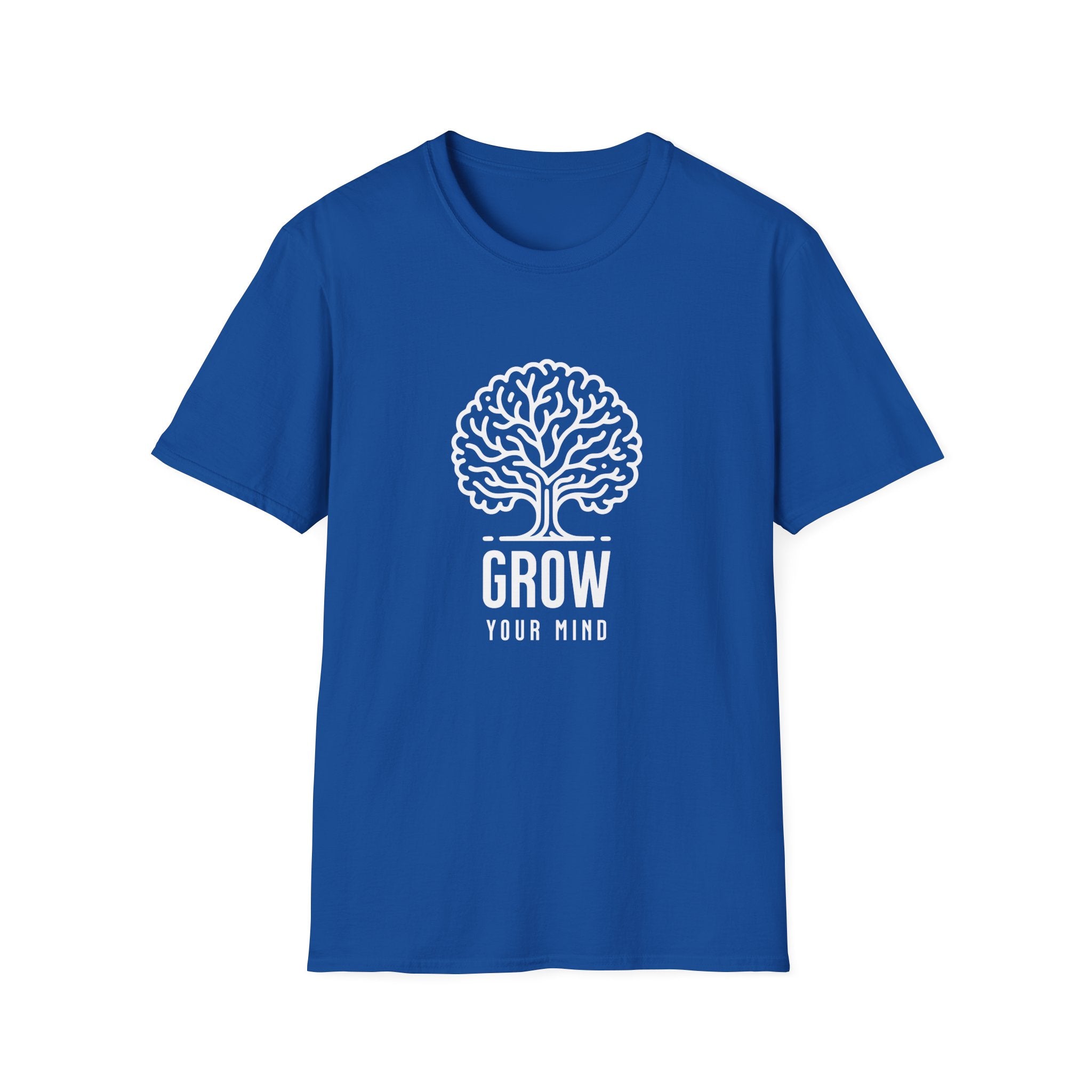 Grow Your Mind Inspirational Tree Design T-shirt