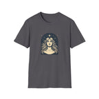 Starry Gaze Goddess – Mystical Celestial Woman T-Shirt