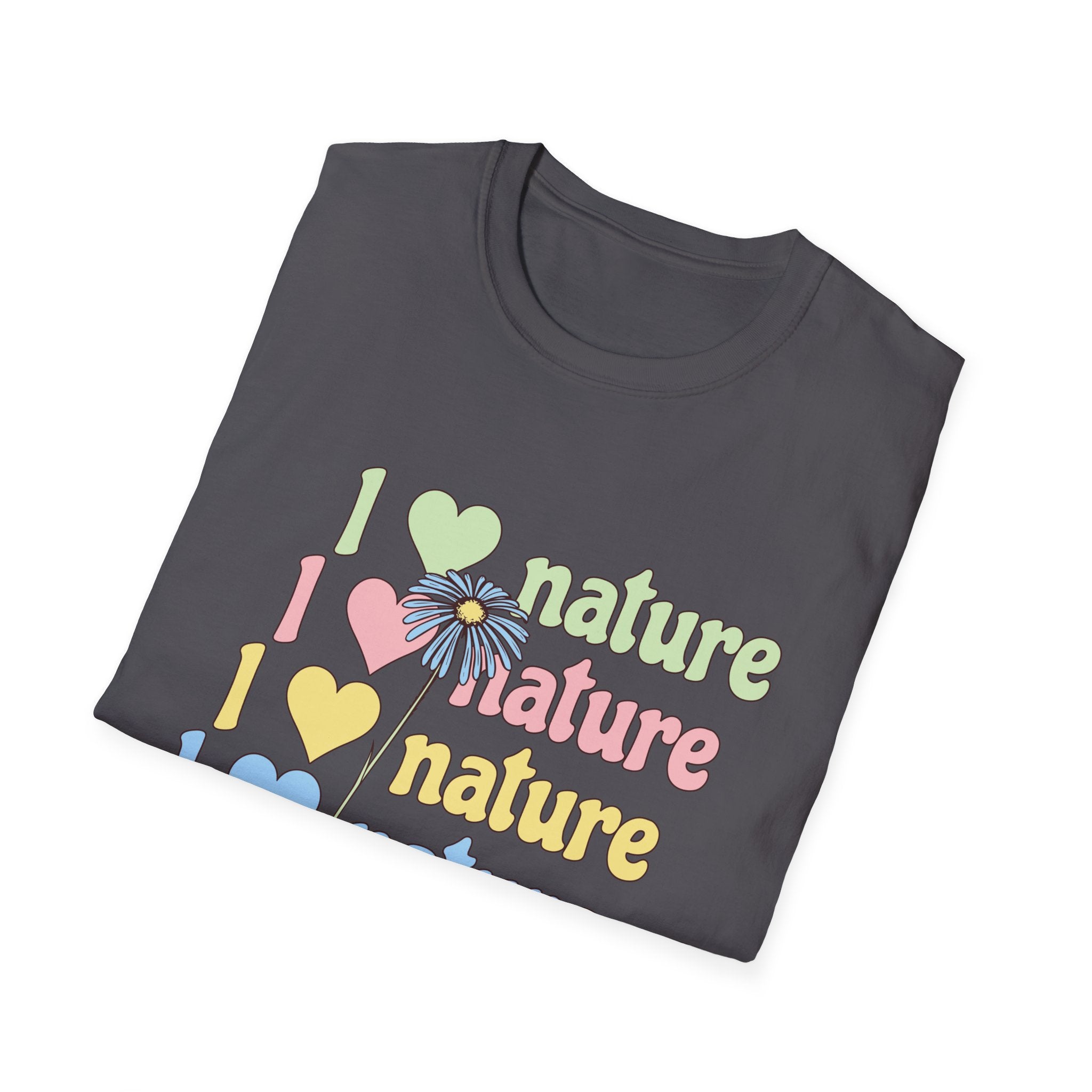 I Love Nature Graphic T-Shirt for Eco Enthusiasts
