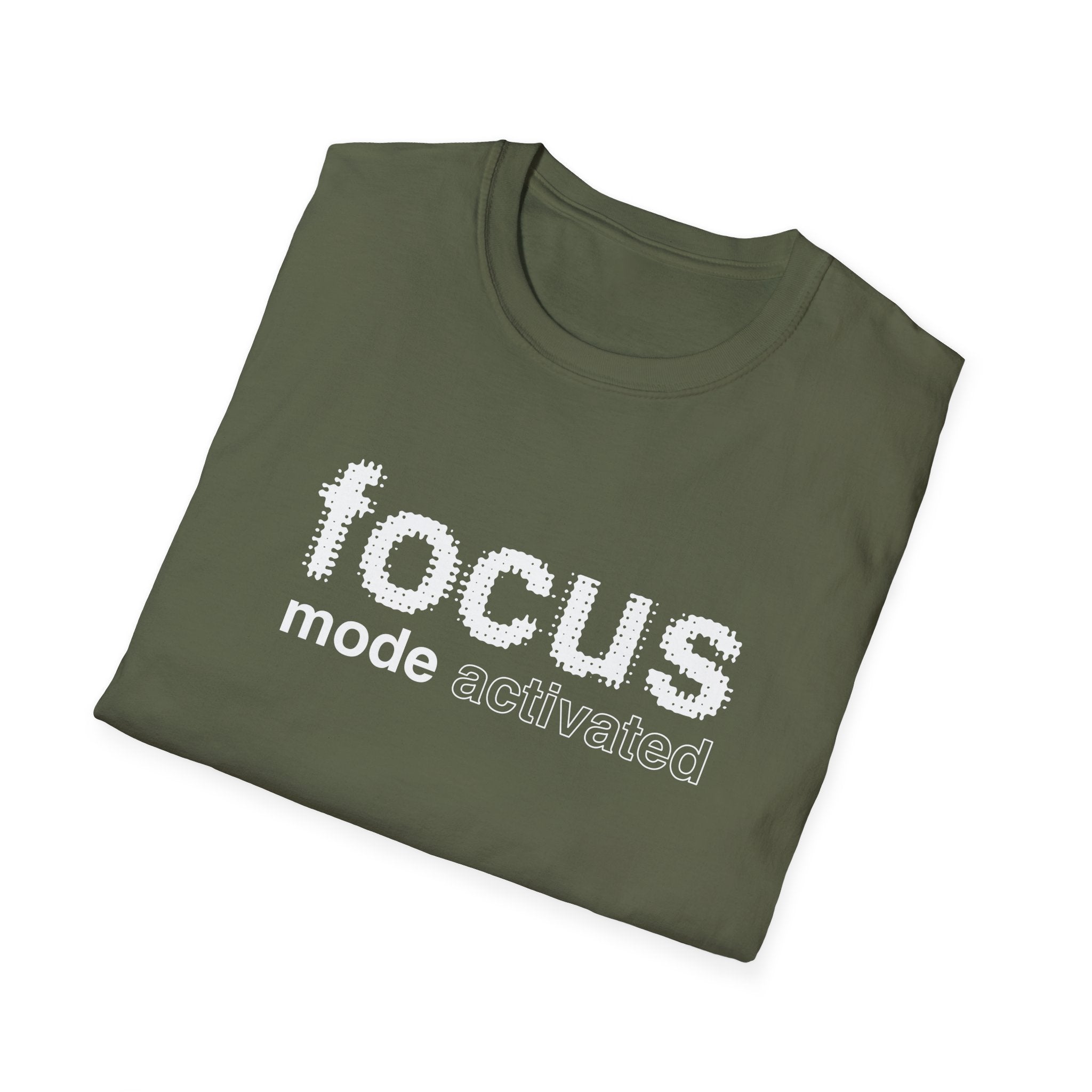 Focus Mode Activated T-Shirt with Motivational Design