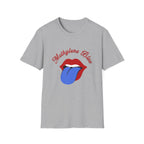 Methylene Blue Graphic T-Shirt with Bold Lip Design