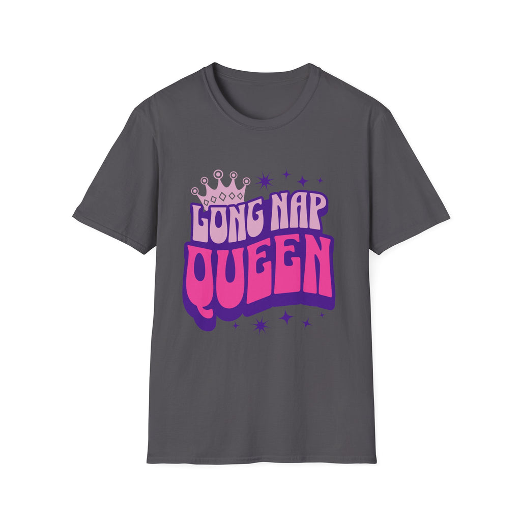 Long Nap Queen Graphic T-Shirt for Comfortable Relaxation