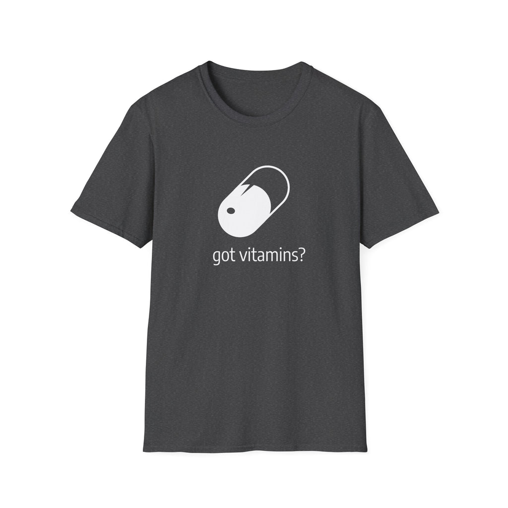 Got Vitamins? Graphic T-shirt with Pill Design