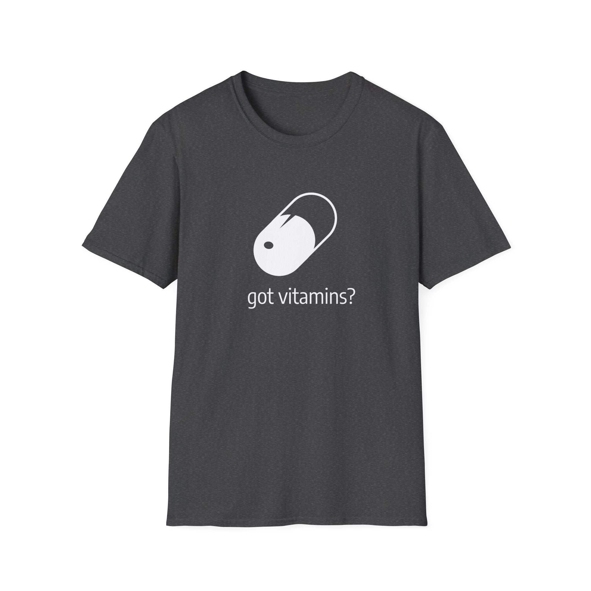 Got Vitamins? Graphic T-shirt with Pill Design