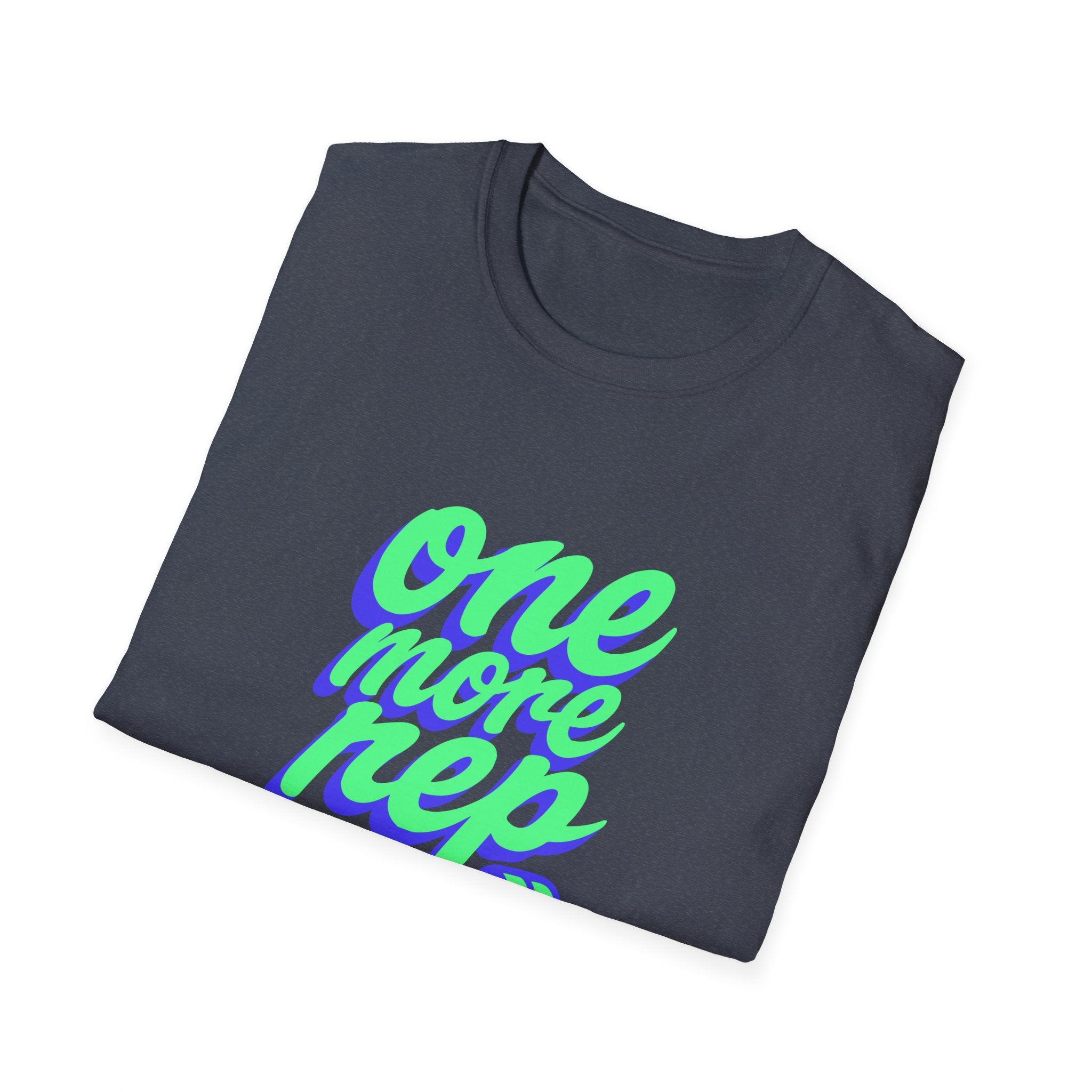 One More Rep Dumbbells Motivational Fitness T-Shirt