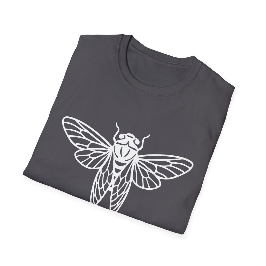 Feel the Rhythm T-shirt with Artistic Insect Design