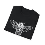 Feel the Rhythm T-shirt with Artistic Insect Design
