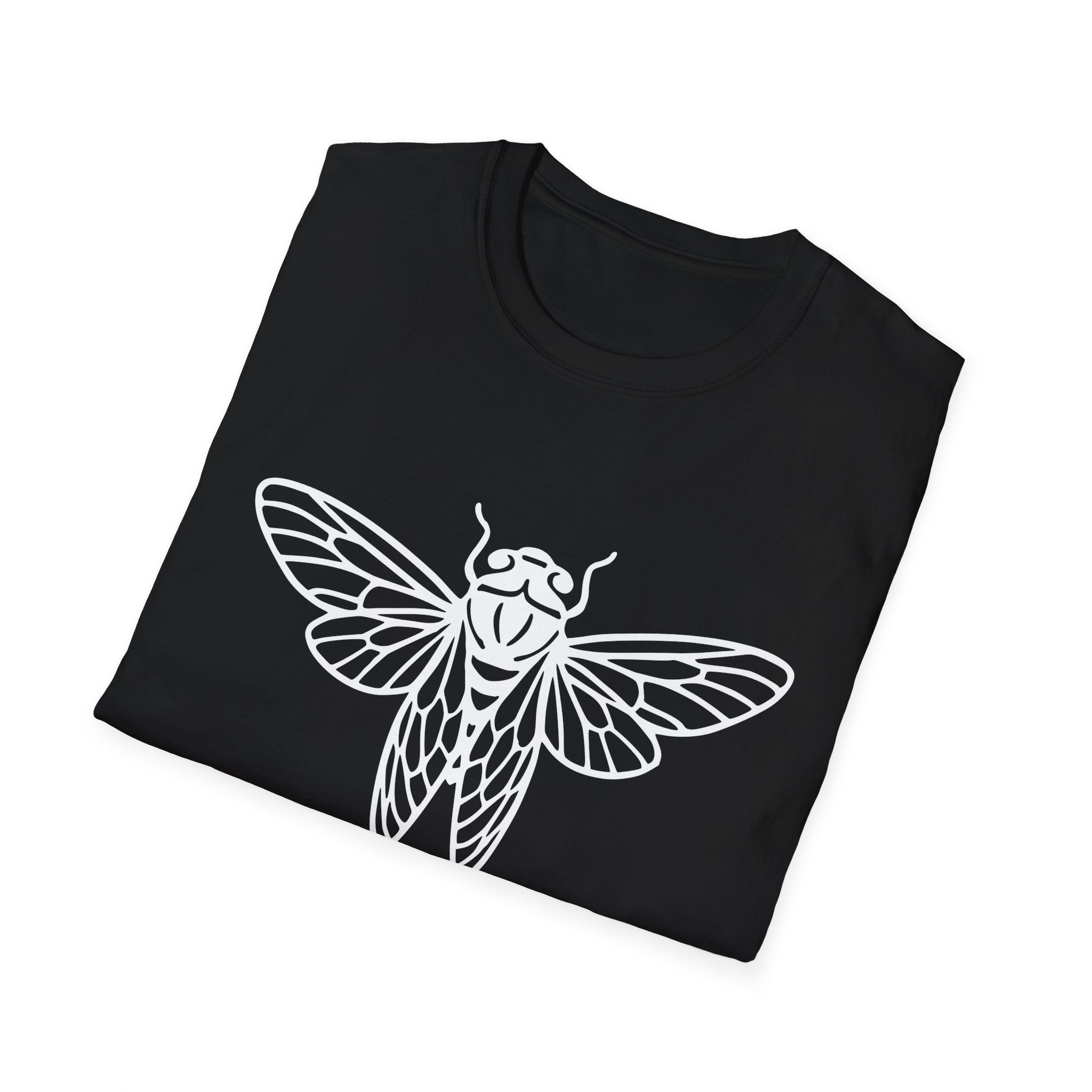 Feel the Rhythm T-shirt with Artistic Insect Design