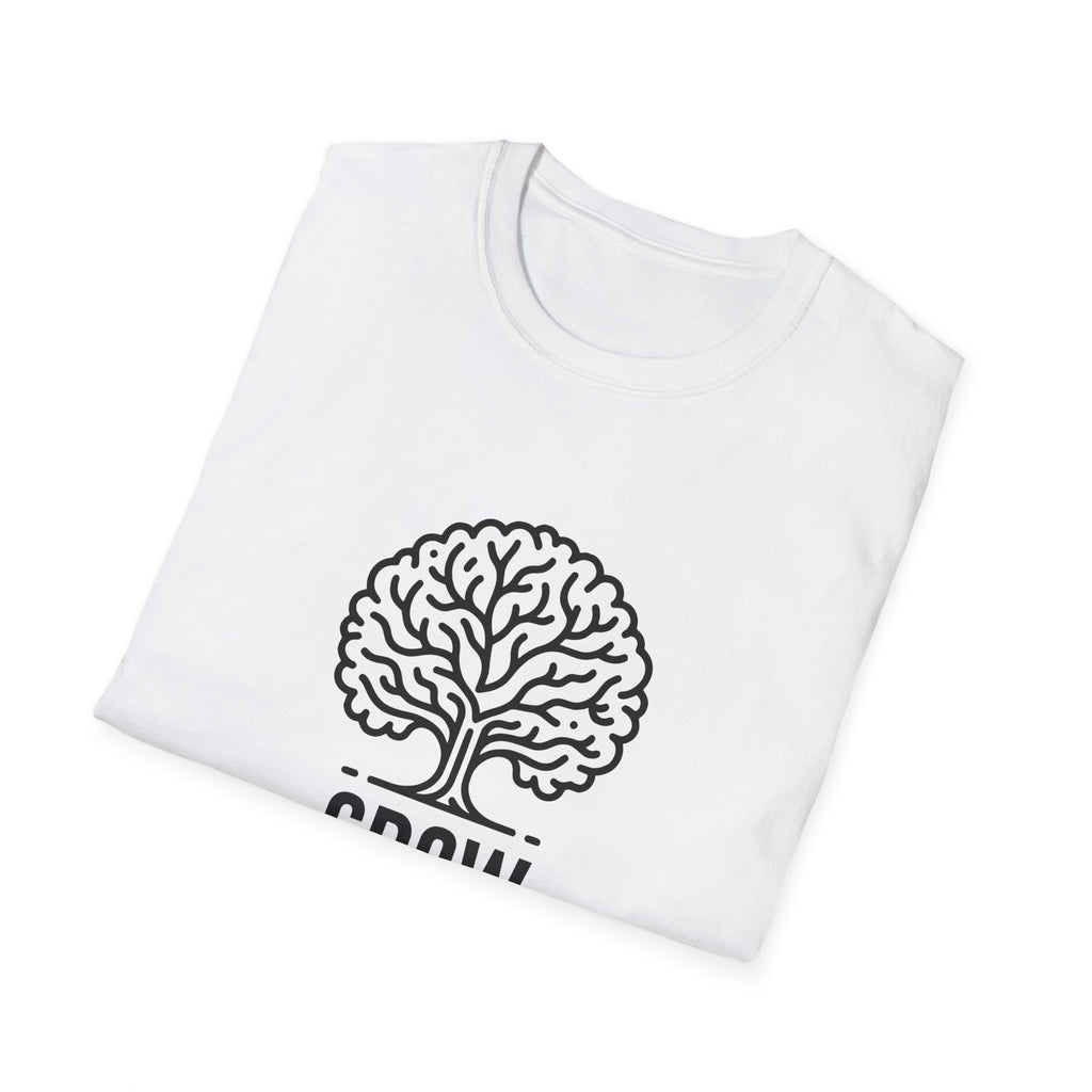Grow Your Mind Inspirational Tree Design T-shirt