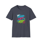 Sleep Lift Repeat – Neon Gym Motivation T-Shirt